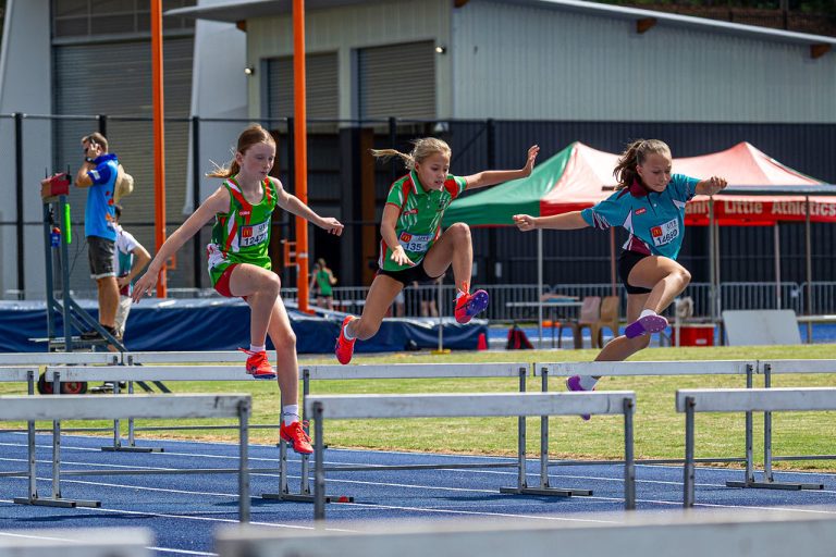 Springwood Athlete Competing in Hurdles
