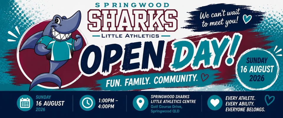 Springwood Sharks Open Day 1 - 4pm Sunday 16 August 2026